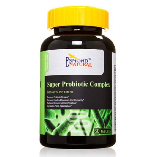 [BRSWGBTYAQPWOYL5] Super Probiotic Complex (Reduces Occasional Gas/Bloating), GMP, Natural Product Assn Certified, Made in USA - 60 Tablets