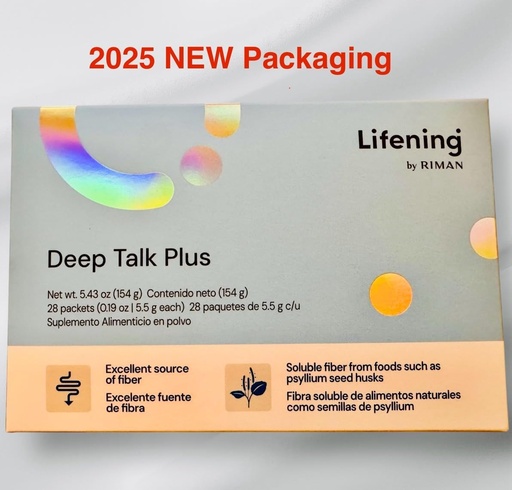 [BRSRAHQRDFYBAA3V] Riman Lifening Deep Talk Plus Dietary Supplement, 5.5g x 28 Packets