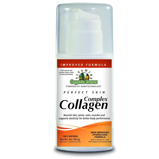 [BRSWKHYOOIBBSDT5] Collagen Hydrolyzed - perfect Skin - Net Wt. 4oz./ 85.5g Body Cream/Transdermal Use Only - Nourishes and Revitalizes your body - 100% Natural Improved Formula.