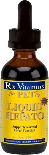 [BRSWIZQLDEGWGFLU] Rx Vitamins Chicken Flavor Liquid Hepato for Pets, 4 fl. oz./One Size