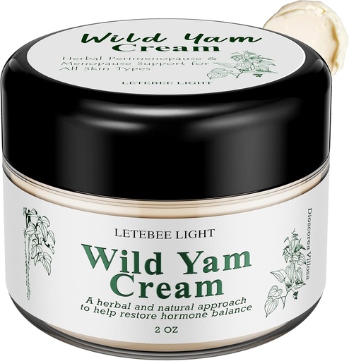 [BRSRA2Y7O4GQO3A3] Wild Yam Cream for Hormone Balance: Natural Formula for Hot Flashes Night Sweats - Estrogen Progesterone Free 2 OZ