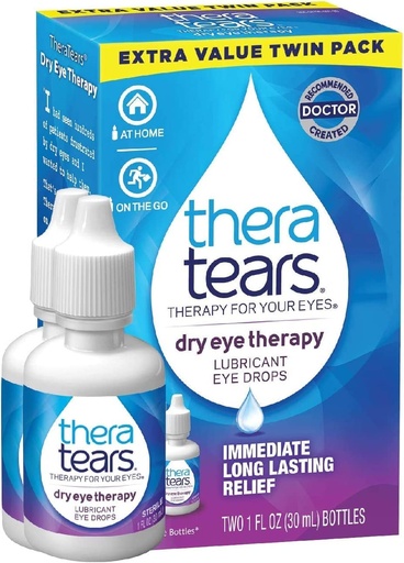 [BRSWGYI7OAGWK3LZ] TheraTears Lubricant Eye Drops - 1 oz, Pack of 2