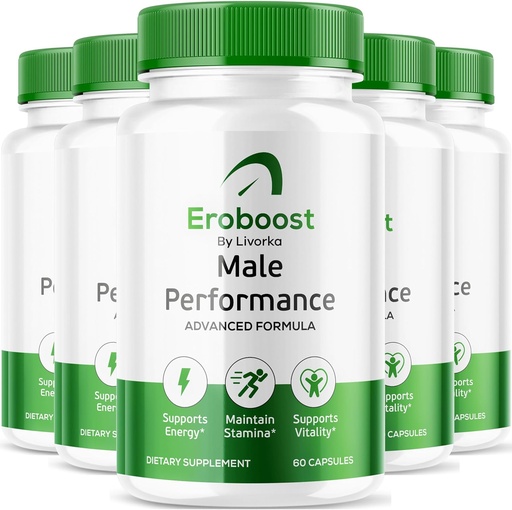 [BRSRA235C4FRMALZ] (5 Pack) Eroboost Supplement for Men - Official Ero Boost Pills, EroBoost Support Capsules, EroBoost Advanced Formula, EroBoost Supplement, Ero Boost, 300 Capsules for 5 Months