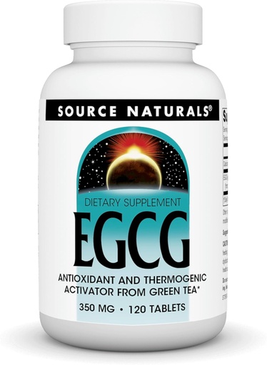 [BRSWIY3ZDMBA43I7] Source Naturals EGCG, Antioxidant and Thermogenic Activator from Green Tea*, 350 mg - 120 Tablets