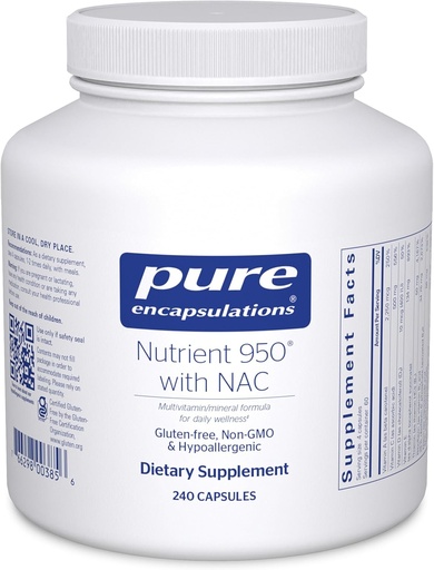 [BRSWIYQBAQDAOHA3] Pures herecciones Nutrient 950 amb nAC Supporten ajuda addicional Imne support 240 Capsules