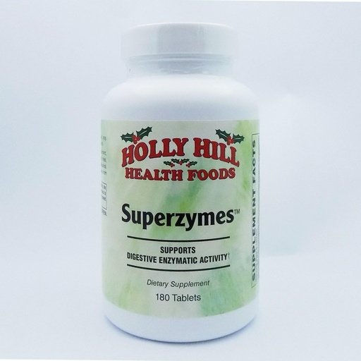 [BRSWGZTRBAPBEELD] Holly Hill Health Foods, Superzymes, 180 Tablets