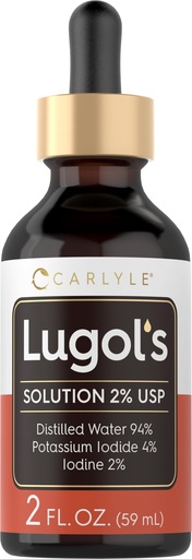 [BRSWGEL3BAORUCTA] Carlyle Lugols Iodine 2 Percent | 2 fl oz (Pack of 1) | Potassium Iodide and Iodine Solution 2% Liquid Drops