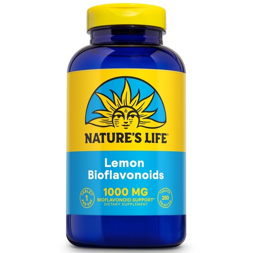 [BRSWIYT3OMABEGDM] Nature's Life Lemon Bioflavonoids 1000mg - Citrus Bioflavonoids Supplement with Hesperidin and Rutin - Antioxidant and Cellular Support, Vitamin C Absorption - 60 Day Guarantee, 250 Serv, 250 Tablets | Antioxidant & Cellular Support, Citrus Bioflavonoids, Hesperidin & Rutin, 250 Servings, Lab Verified