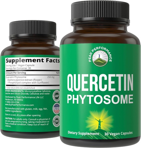 [BRSWYZACCEFAKDT3] Aukščiausios kokybės Ultra Pure Quercetin Phytosome Vegran Capsules - Rich Sophora Japonica ekstraktas Max Absorption Now. Quercetin 250 mg priedas Capsules. Pagaminta JAV