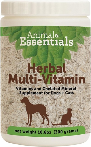 [BRSWGZQLDF6WE3T7] Animal Essentials Herbal Green Alternative Dog and Cat Supplement - 10.6 Ounce Jar (2 pack)
