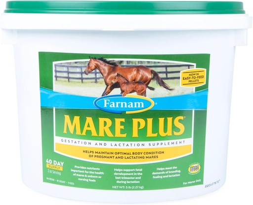 [BRSWYYYZBAIRUEYV] Farnam Mare Plus Gestation & Lactation Supplement 5 pounds, 40 Day Supply