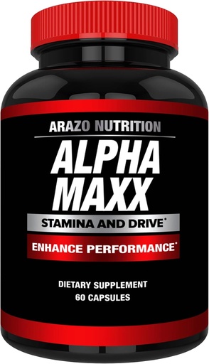 [BRSWKFI7O4NA2E3A] Arazo харчування Alphamaxx Health Supplement - Ginseng, Муйра Пуама, Tribulus - 60 трав'яні таблетки