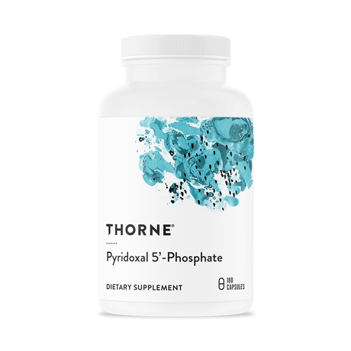 [BRSWIYQCBEMQIDLO] THORNE - Pyridoxal 5'-Phosphate - Bioactive Form of Vitamin B6 for Energy Production* - Vitamin B6 (Pyridoxine) Supplement - Third-Party Certified - Gluten, Dairy & Soy-Free - 180 Capsules