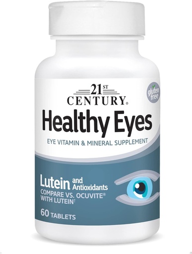[BRSWIEYBDIMWOYDA] 21st Century Healthy Eyes with Lutein Tablets, 60 Count, White (27452)