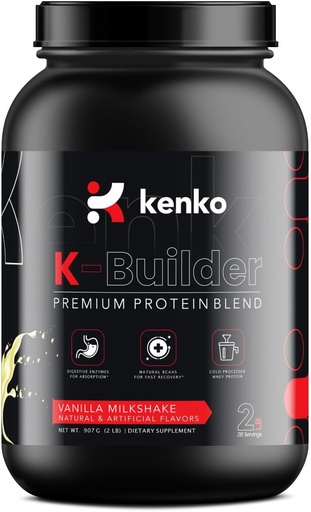 [BRSROZIPPIDWYAD2] Kenko essentials K-Builder/Premium Protein Blend (Vanilla)