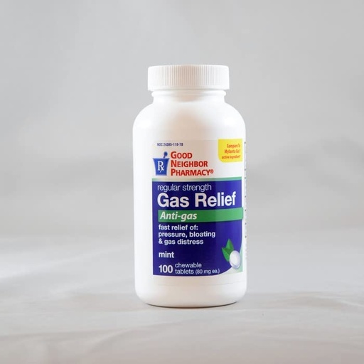[BRSRMZT6DICWCEQ7] Good Neighbor Pharmacy GNP Gas Relief, 100 Chewable Tablets*