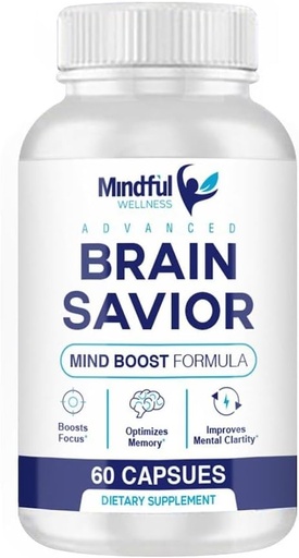 [BRSROCA5CAORMA3A] Brain Salvator capsule - Brain Mântuitor de wellness mentală - Brain Salvator minte Boost Formula (60 capsule - 1 lună de aprovizionare)