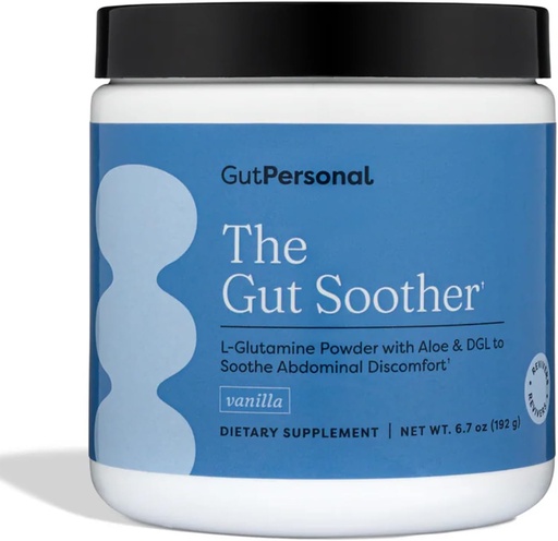 [BRSRMBQRCIHR6CDZ] GutPersonal The Gut Soother L-Glutamine Powder Supplement: Restore Gut Lining, Soothe Digestive Discomfort While Promoting Overall Gut Health, 30 Servings (Vanilla)