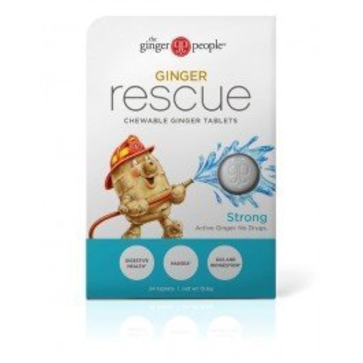 [BRSWKG37OMMB62IZ] Ginger Rescue® Chewable Tablets by The Ginger People® – Drug Free Digestive Health, 5.5 oz Chewable Tablets, Strong Ginger Flavor, 0.55 Oz, 10 Count Caddy (240 Tablets)
