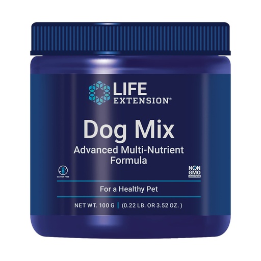 [BRSWIYT3PMCAGHQ5] Life Extension Dog Mix, Dog Vitamins and Supplements, probiotics, L-carnitine, B12, folic Acid, Vitamin C, Vitamin E, Rosemary, Nutrient Absorption, Gluten-Free, Non-GMO, 60 Servings
