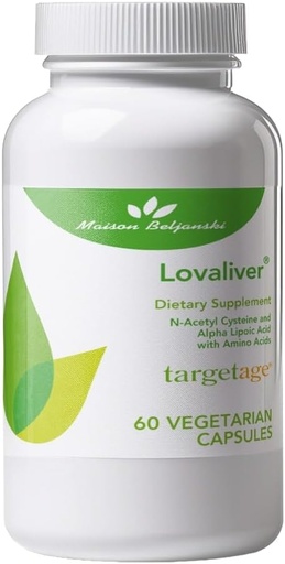 [BRSWIZQEBUGWKGTM] Targetage® by Maison Beljanski® - Lovaliver Vegetarian Supplement - Liver Cleanse, Detox & Repair - 60 Capsules