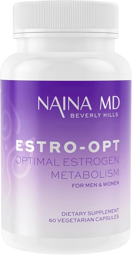 [BRSRMCYBO57WG3TZ] Estro-Opt Estrogen Blocker for Men/Women, Teens, Supports Hormonal Balance,PCOS & Menopause Symptoms, Improve Testosterone,Skin Problems, IC3, DIM, w/BioPerine*