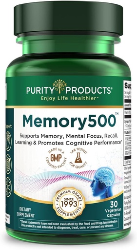 [BRSWIGY6BZ4B6DDA] El producte dels productes de memòria 500 Bacopa mnniera/Brrahmi Eli Nootròpic - permet el rendiment del pic Cognitive *, escalat a la velocitat * i la memòria de salut i Refall * - 30 nyn Caps