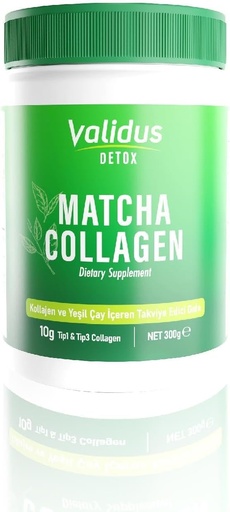 [BRSROFINC4BGEETU] VALIDUS Collagen Peptides + Matcha Powder 300 g