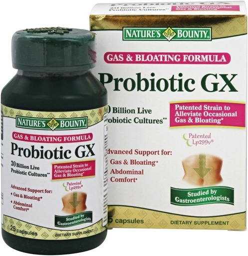 [BRSWKGYIBINB22QZ] Narava Bounty Probiotic GX Gas & Bloating Formula, kapsule 25 ea (paket po 4)