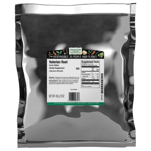 [BRSWKHALBEJQ4DLM] Frontier Co-op Cut & Sifted Valerian Root, Kosher - for Valerian Root Tea, DIY Supplement Capsules, Bedtime Formulas and Sleep Pillows | 16 Ounce (Pack of 1)