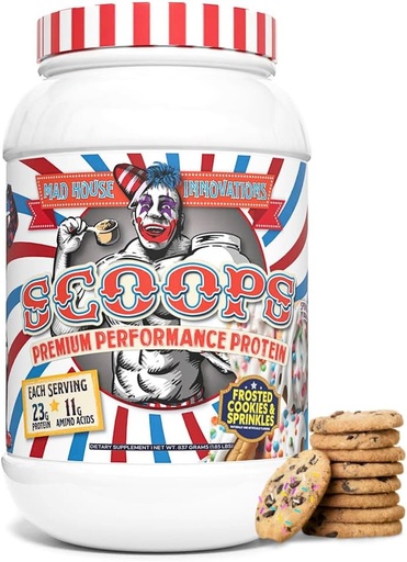[BRSRAYDQCV5WAE3F] Frosted Cookies & Sprinkles Flavored Isolate, Konsentrasikan dan hidrolyzed Whey Protein Powder - Rendah gula, Karbs & Fat 2LB Tub, 23G Protein Terbaik untuk Lean Muscle 26