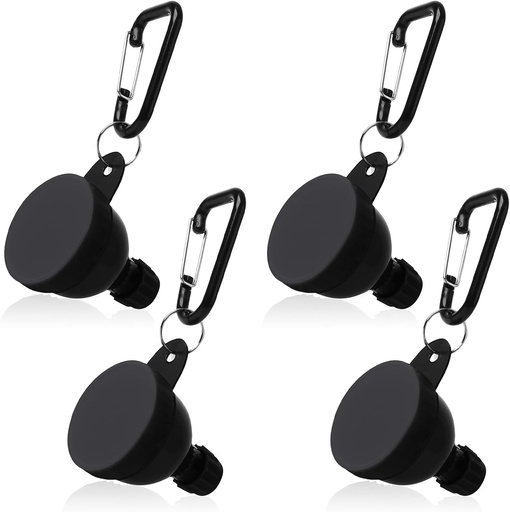 [BRSRAFD7AQIRAC36] 4 Pcs Valgupulber Konteiner, Kaasaskantav Valgupulber Reisikonteiner, Valgupulber Lehter, Veepudeli Lehtrid Pulber Segud, Pre Treening / jõusaali täiendus Funnel Keychain (4*50 ML)