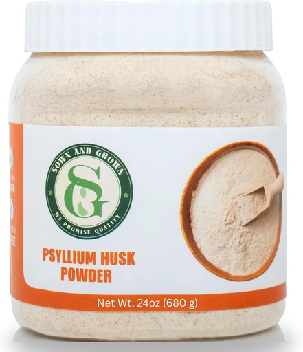 [BRSRA2QFOB7RQFI7] Psyllium Husk Powder 1.5lb - easy Mixing Dietary Fiber - Cleanse Your Digestive System - finely Ground Powder - Ideal for Gluten Free Baking - Non-GMO