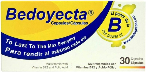 [BRSWG2T6BUMRA33K] Bedoyecta Multivitamin, 30 Capsules each (Pack of 4)