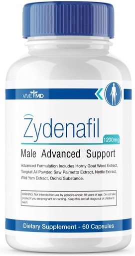 [BRSROBTQOACR4ETX] 남자 고급 공식에 대 한 VIVE MD Zydenafil 알약 - Zydenafil 남성 알약 - Tongkat Ali와 최대 강도에 대 한 Zydenafil 1200mg, Saw Palmetto, Horny Goat Weed 리뷰 (60 캡슐)