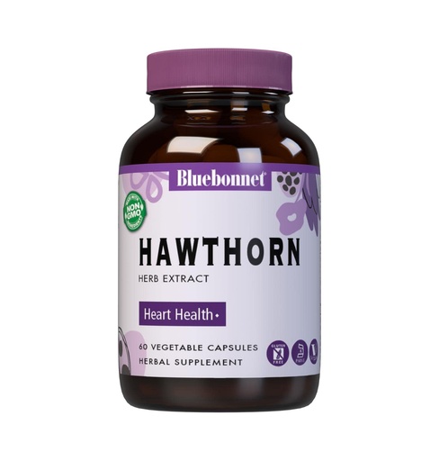 [BRSWIYTRAF7WA2TE] BlueBonnet Hawthorn Herb Extract Supplement, 60 Count
