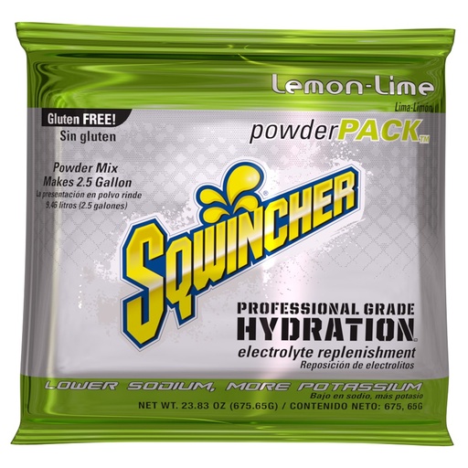 [BRSWIYYYAUBQ4YDY] Sqwincher Electrolyte Powder, Lemon-Lime Mix, 23.83 oz Packet, 32 Pack | Replenishes electrolytes with fast hydration; low sodium; just add water; each packet makes 2.5 gallons for easy hydration