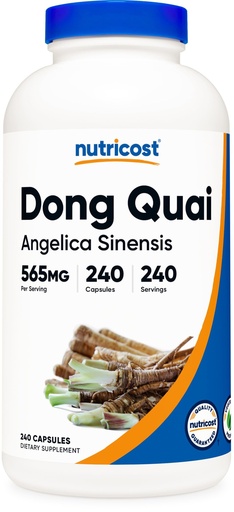 [BRSWGYYDCMNAGYL4] Nutricost Dong Quai 565mg, 240 Capsules (Angelica Sinensis) - Vegetarian Caps, Non-GMO, Gluten Free