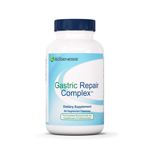 [BRSWIYADAUEAEF3M] Nutra Biogenesis Gastric Support Complex - DGL Licorice Supplement, Deglycyrrhizinated Licorice Root Extract for Maximum Absorption, Digestion Support with Mastic Gum, Aloe & Bismuth - 60 Capsules