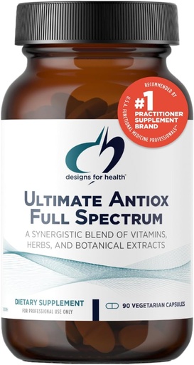 [BRSWIYDQOMEA4HDG] Proiectări pentru sănătate Ultime Antiox Spectrul complet - Supliment antioxidant cu Resveratrol, Acerola, Lutein, Curcumin C3, Querbetin + More (90 capsule)