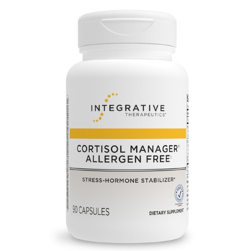 [BRSWGCYHPMHBS23Z] Integrative Therapeutics Cortisol Manager Allergen Free - Adrenal Health Support Supplement for Healthy Stress Response* - Vegan, Non-Dairy & Gluten-Free - 90 Capsules (45 Servings)