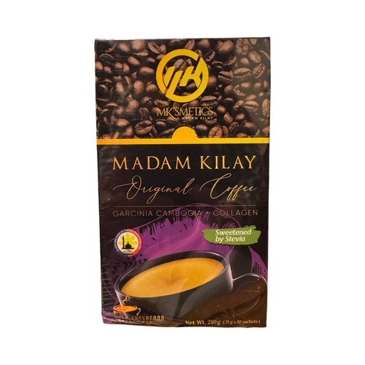 [BRSW2YYDCMARYAY3] Slimming-K Coffee by Madam kilay, Fat Burner + Collagen (21g), 10 Count (Pack of 1)
