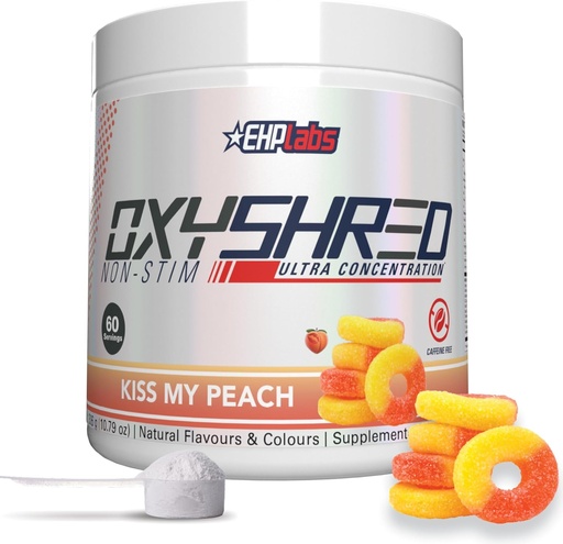 [BRSWGBI5CMCGCADD] EHP Labs OxyShred Non estimulante pre-adestramento en po - sen ánimo de traballo, pre-adestramento gratuíto de cafeína para homes e mulleres con L Glutamina e Acetyl L Carnitina - pexego, 60 porcións