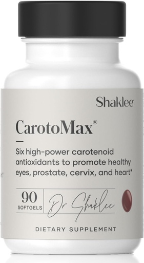 [BRSWIG35AJYRECDI] Shaklee - CarotoMax- Advanced Eye Health Formula w/ 6 Key Carotenoids - Supports Vision - Lutein, Zeaxanthin, Beta-Carotene, Astaxanthin - Promotes Macular Health - 90 Softgels