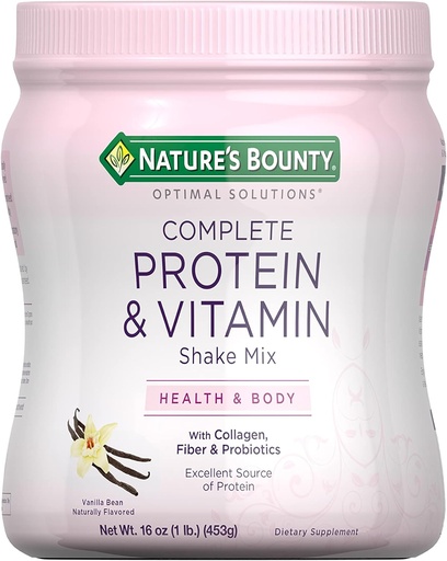 [BRSWIZITCN4B63L6] Nature's Bounty Optimal Solutions Protein Powder with Vitamin C