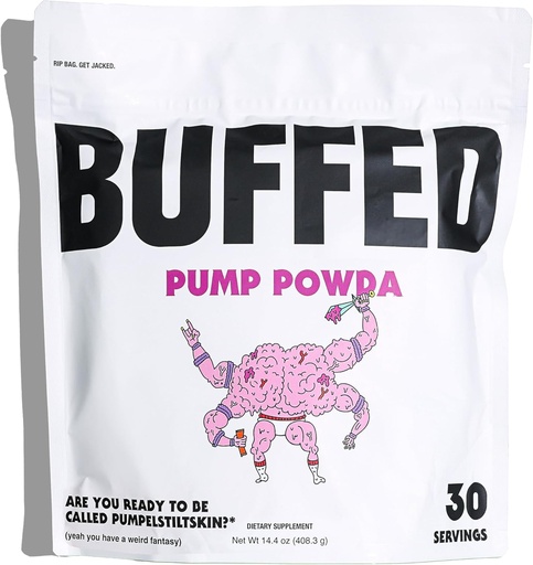 [BRSRAAA2DIFWA3TK] Pump POWDA Energy | Pre-Workout Powder | L-Citrulline DL-Malate, Beta-Alanine, Betaine Anhydrous | Clean, Healthy Pre-Workout Mix