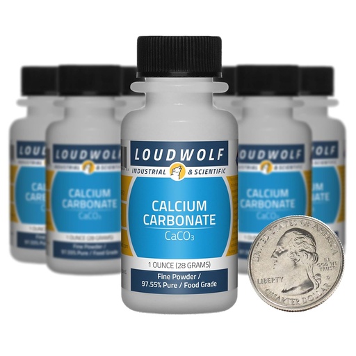[BRSWYZLYBYDRE33F] Calcium Carbonate / 10 Ounces / 10 Bottles / 97.55% Pure Food Grade/Fine Powder
