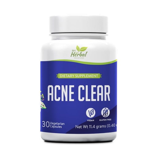 [BRSROEDQCIHAOGYY] Acne Clear - Acne Pills Clear Skin - Acne Treatment - Cleanse & Detoxify - Anti-Acne Supplements for Men, Women & Teens – Hormonal and Cystic Acne Pills - 100% Natural Herbal Supplement