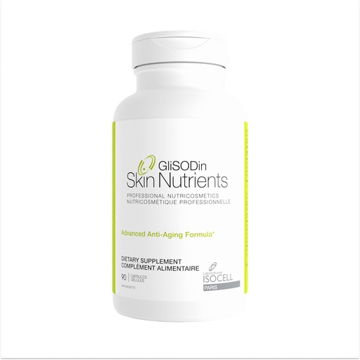 [BRSW2HTRAANAKHI4] GliSODin Anti-Aging – Skin Supplements Based on GliSODin® and moisturizing Ingredients - Clinically Proven to Help Achieve More Radiant Skin and to Improve The Appearance of Wrinkles - 90 Capsules