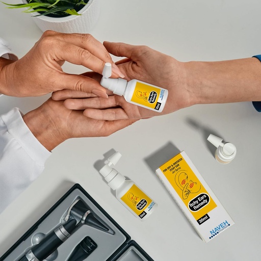 [BRSROBDROZ6WEET2] NAVEH PHARMA Itchy Ears Remedy Ear Cleaning and Itch Relief | Tratta tutte le cause di Ear Itchiness | Jet Spray per Eczema Trattamento & Clogged Ear Relief (2Fl Oz + 0.5 Fl Oz)